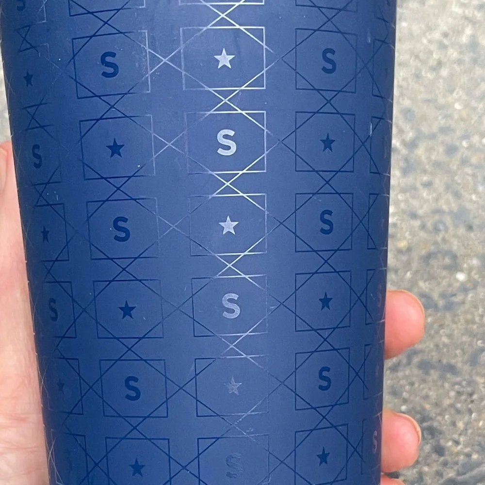 Starbucks 2017 matte blue S Star cold brew tumbler